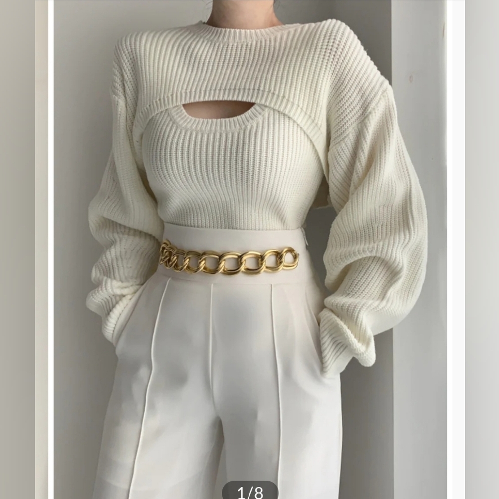 Commense Utility Two Piece Bolero Sweater